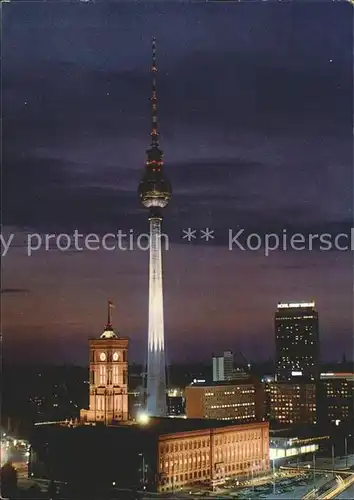 Berlin Fernsehturm UKW Turm Hauptstadt der DDR Kat. Berlin