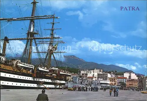 Patras Hafenpartie Segelschiff Kat. Patras