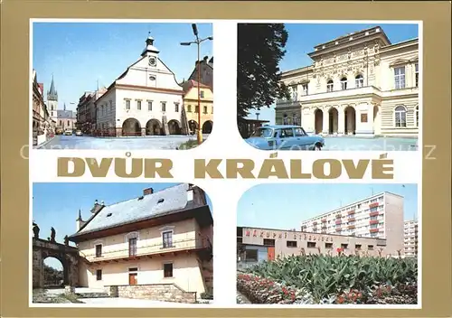 Dvur Kralove nad Labem prumyslove mesto Od rychly rozvoj prumyslove textilni vyroby doprovazeny delnickym hnutim Kat. Koeniginhof an der Elbe