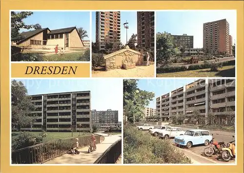 Dresden Ev luth Gemeindezentrum Palitzsch Brunnen Finsterwalder Strasse Kat. Dresden Elbe