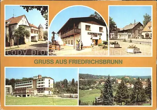 Friedrichsbrunn Harz Dorfmotive Klobenberg Baude Panorama Kat. Friedrichsbrunn