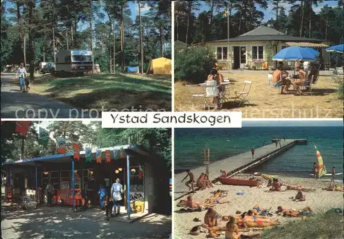 Ystad Sandskogen Kiosk Strand Camping Kat. Ystad