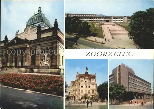 Zgorzelec Powiatowy Dom Kultury Technikum Energetyczne i Gornicze Siedziba Powiatowej rady Narodowej Hotel Pod Orlem Kat. Goerlitz Niederschlesien