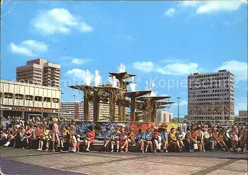 Berlin Alexanderplatz Brunnen Kat. Berlin