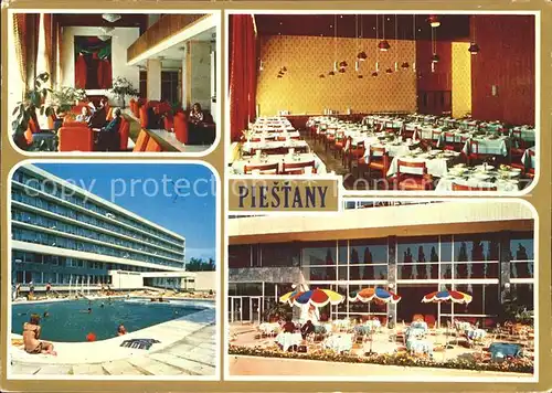 Piestany Liecebny dom Balnea Splendid Restaurant Swimming Pool Kat. Piestany