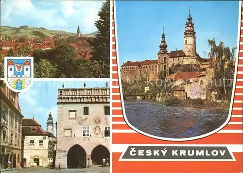 Cesky Krumlov Panorama Dominuje mu mothutny zamek Tvori maiebny celek Kat. Krumau