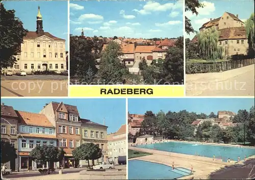 Radeberg Sachsen Schloss Klippenstein Heimatmuseum Jugendklub Markt Stadtbad Kat. Radeberg