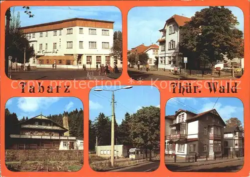 Tabarz Hotel Tabarzer Hof Cafe Waldbahn Ferienheim Thueringerwaldbahn Haus Gesang Kat. Tabarz Thueringer Wald