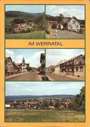 Sachsenbrunn Hauptstrasse HO Gaststaette Werratal Eisfeld Schirnrod Kat. Sachsenbrunn