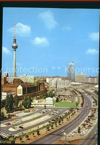 Berlin Zentrum Fernsehturm Hauptstadt der DDR Kat. Berlin