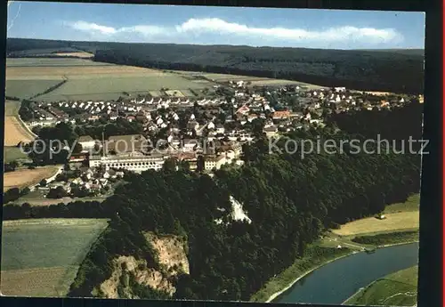 Fuerstenberg Weser Fliegeraufnahme Kat. Fuerstenberg