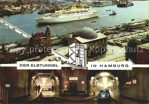 Hamburg Elbtunnel Kat. Hamburg