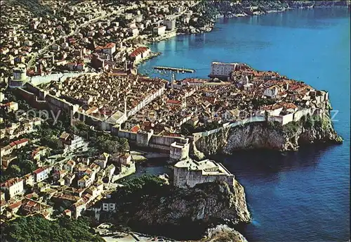 Dubrovnik Ragusa Fliegeraufnahme  Kat. Dubrovnik