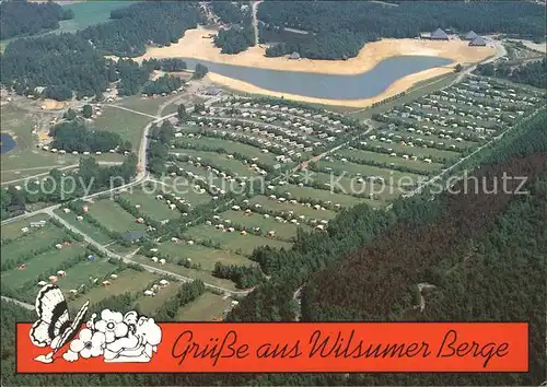 Wilsum Fliegeraufnahme Campingplatz in den Wilsumer Bergen Kat. Wilsum