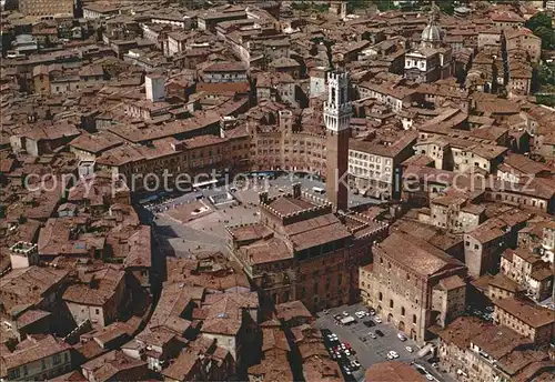 Siena Marktplatz Fliegeraufnahme Kat. Siena