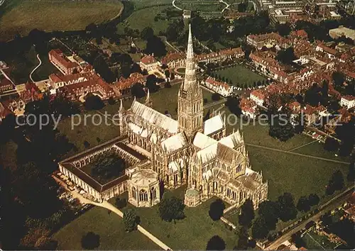 Salisbury Kathedrale Fliegeraufnahme Kat. Salisbury