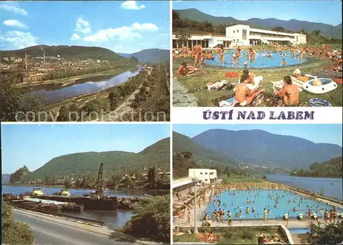 Usti nad Labem Hrad Strekov Koupaliste Brna Kat. Usti nad Labem