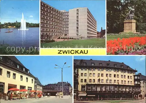 Zwickau Sachsen Internat der Ingenieurhochschule Hauptmarkt  Kat. Zwickau