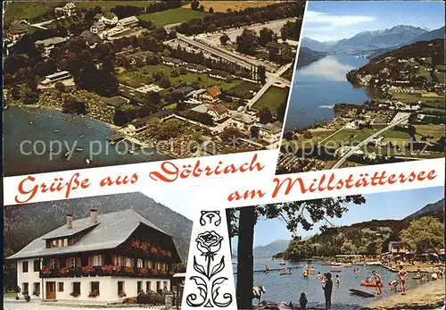 Doebriach Fliegeraufnahme Mittelstaettersee Kat. Radenthein