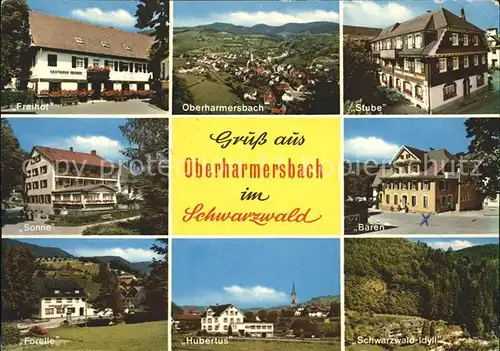 Oberharmersbach Freihof Stube Hubertus Forelle Kat. Oberharmersbach