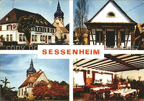 Sessenheim Kirche Hotel Restaurant A L Ancre Kat. Sessenheim