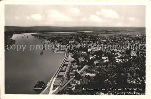 Andernach Blick vom Krahnenberg Kat. Andernach