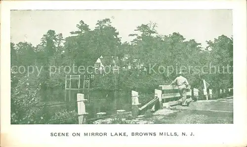 Browns Mills Mirror Lake Soldat Kat. Browns Mills