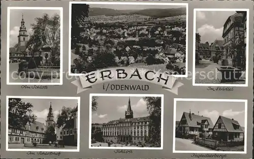 Erbach Odenwald Schloss Staedtel Jugendherberge Kat. Erbach
