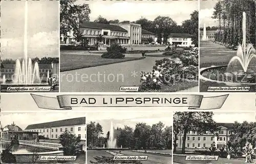 Bad Lippspringe Kurhaus Lippsquelle Kaiser Karls Park Kat. Bad Lippspringe