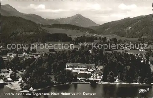 Bad Wiessee Haus Hubertus mit Kampen Fliegeraufnahme Kat. Bad Wiessee