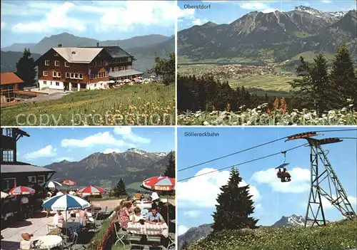 Oberstdorf Alpenhotel Schoenblick Loellereckbahn  Kat. Oberstdorf