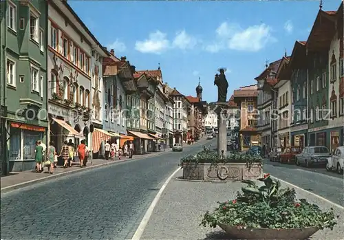 Bad Toelz Marktstrasse mit Brunnen Kat. Bad Toelz