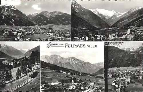 Fulpmes Tirol Totalansicht Bahn Panorama Kat. Fulpmes