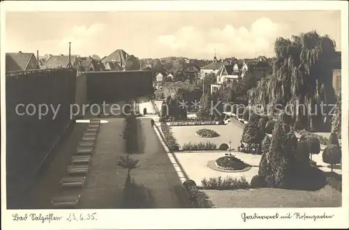 Bad Salzuflen Gradierwerk mit Rosengarten Kat. Bad Salzuflen