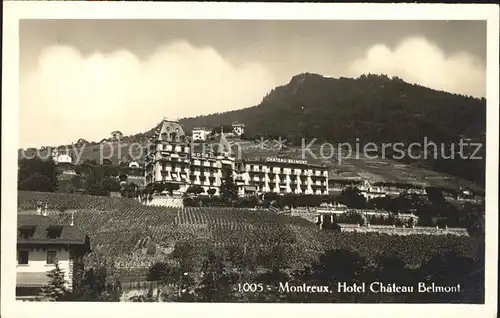 Montreux VD Hotel Chateau Belmont Kat. Montreux