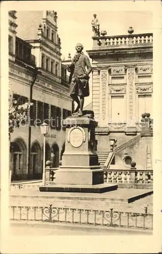 Leipzig Goethe Denkmal Statue Kat. Leipzig