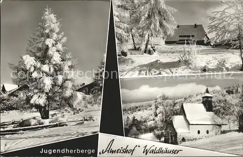 Waldhaeuser Neuschoenau Jugendherberge Ameishof Kapelle Winterimpressionen Kat. Neuschoenau