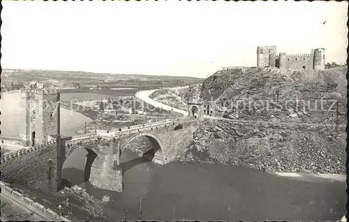 Toledo Castilla La Mancha Puente de Alcantara y Castillo de San Servando Kat. Toledo