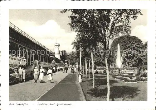 Bad Salzuflen Fontaene Gradierwerk Kupfertiefdruck Kat. Bad Salzuflen