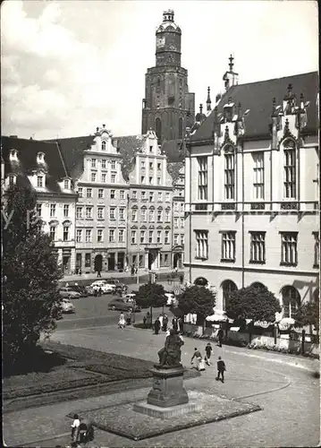 Wroclaw Rynek Grosse Ring Marktplatz Denkmal Kat. Wroclaw Breslau