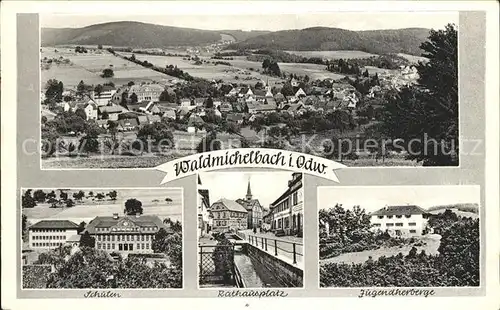 Waldmichelbach Schulen Rathausplatz Jugendherberge Kat. Wald Michelbach