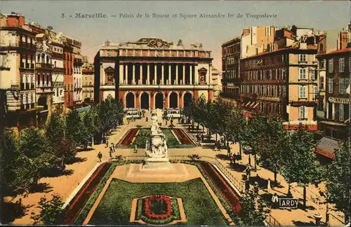 Marseille Palais de la Bourse et Square Alexandre 1er de Yougoslavie / Marseille /Arrond. de Marseille