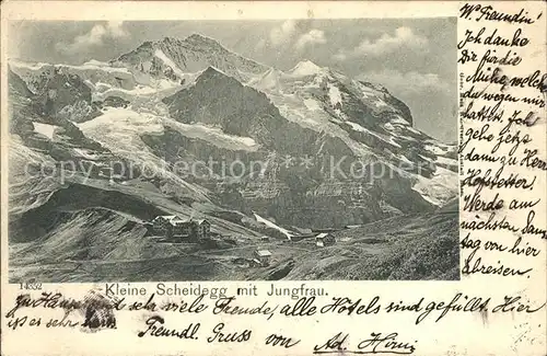 Kleine Scheidegg Wengen mit Jungfrau Kat. Scheidegg Kleine