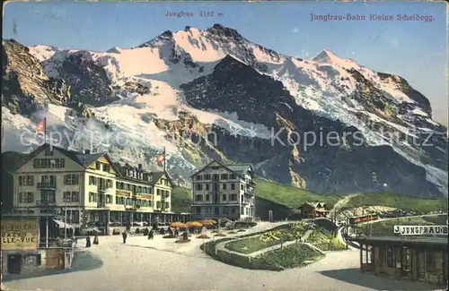 Jungfraubahn kleine Scheidegg mit Jungfrau Kat. Jungfrau