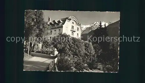 Hasliberg Hohfluh Hotel Schweizerhof mit Wetterhoerner Kat. Hasliberg Hohfluh