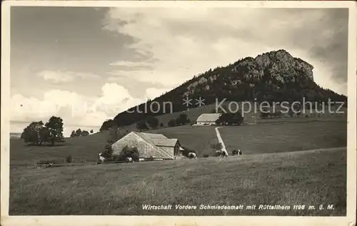 Ruettelhorn Wirtschaft Vordere Schmiedenmatt Kat. Ruettelhorn