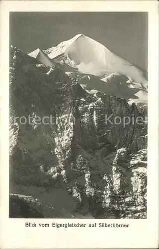 Eigergletscher Blick auf Silberhoerner Kat. Eigergletscher