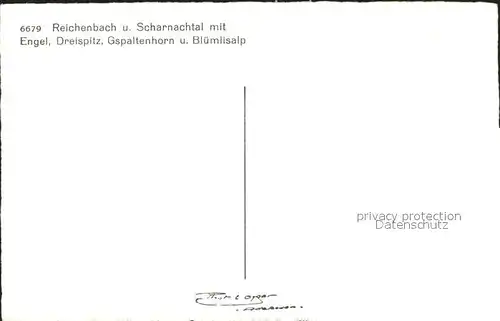 Reichenbach Kandertal BE Scharnachtal Engel Dreispitz Bluemlisalp Kat. Reichenbach Kandertal