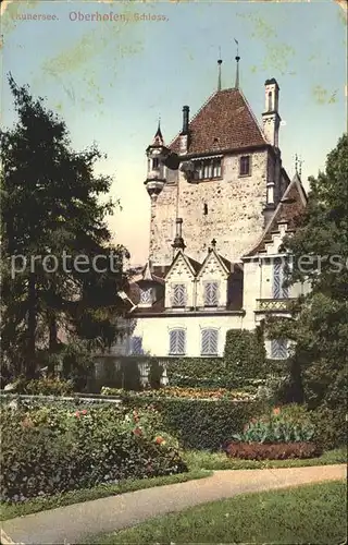 Oberhofen Thunersee Schloss Kat. Oberhofen Thunersee