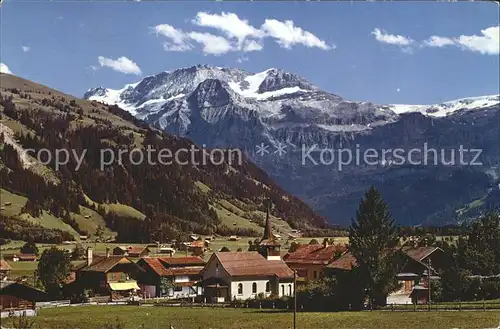 Lenk Simmental Dorft
Dorfpartie mit Wildstrubel Kat. Lenk Simmental